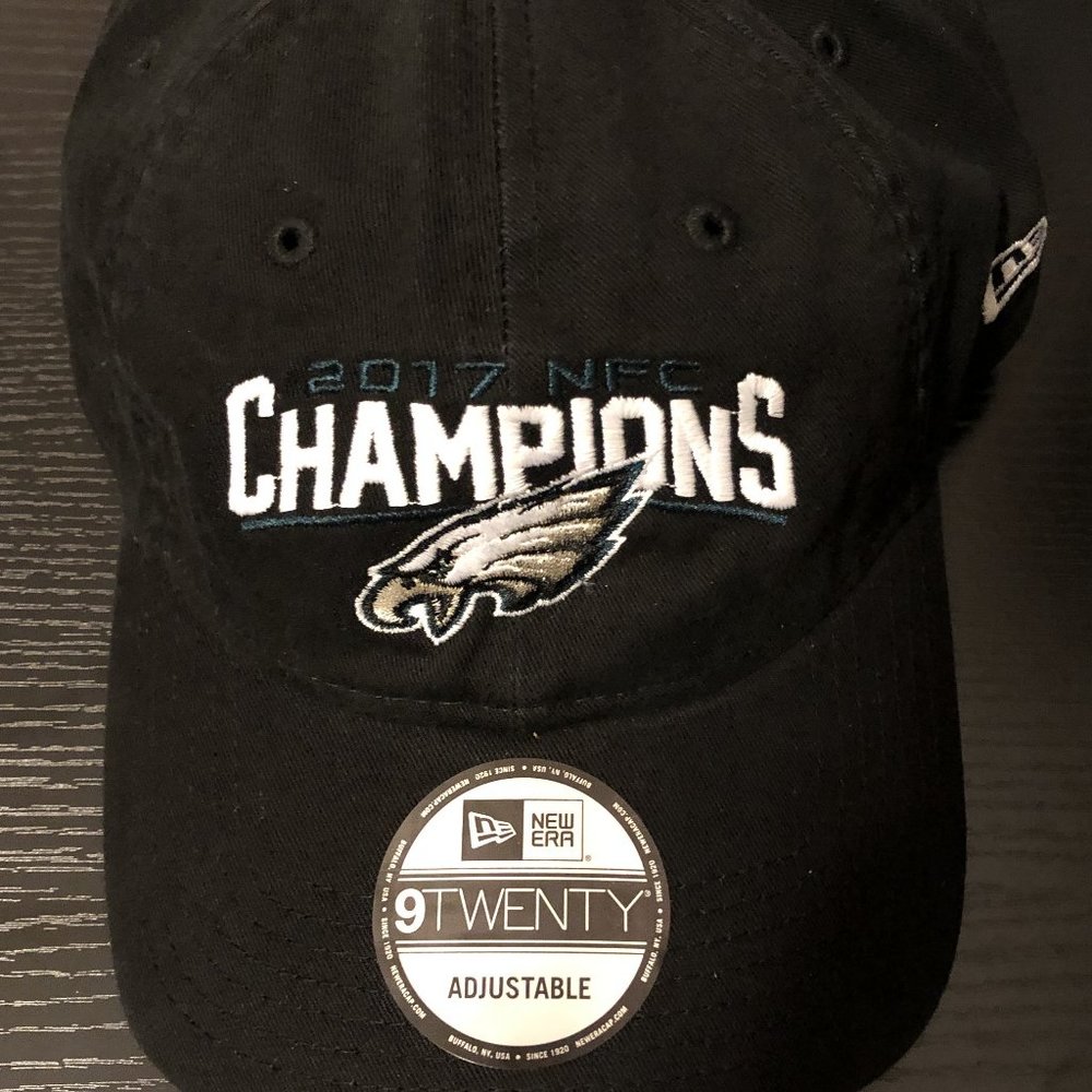 Philadelphia Eagles 2017 NFC Champions New Era Adjustable Hat (New)